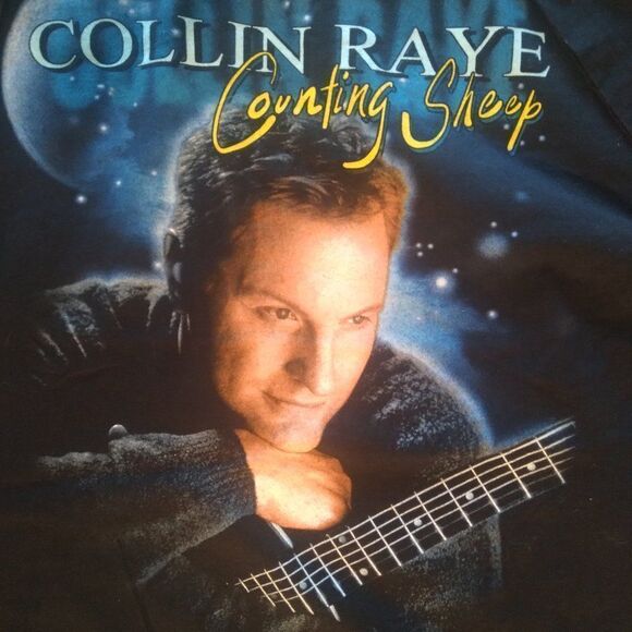 Deadstock Vintage Collin Raye Counting Sheep Tour T-Shirt - Picture 1 of 8